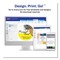 Avery Easy Peel 2 in. x 4 in. Inkjet/Laser Printers Mailing Labels with Metallic Border - White (100/Pack)